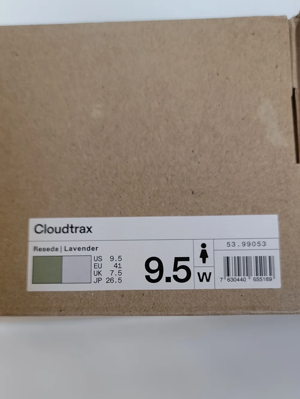 Size 9.5W-On Cloudtrax Women's Hiking Shoes Reseda/Lavender MPN 53.99053